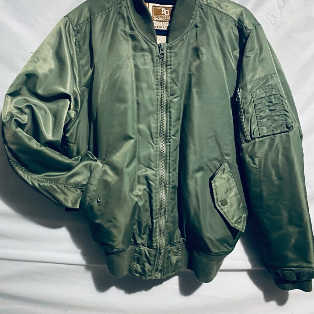 Stylish Olive Bomber Jacket